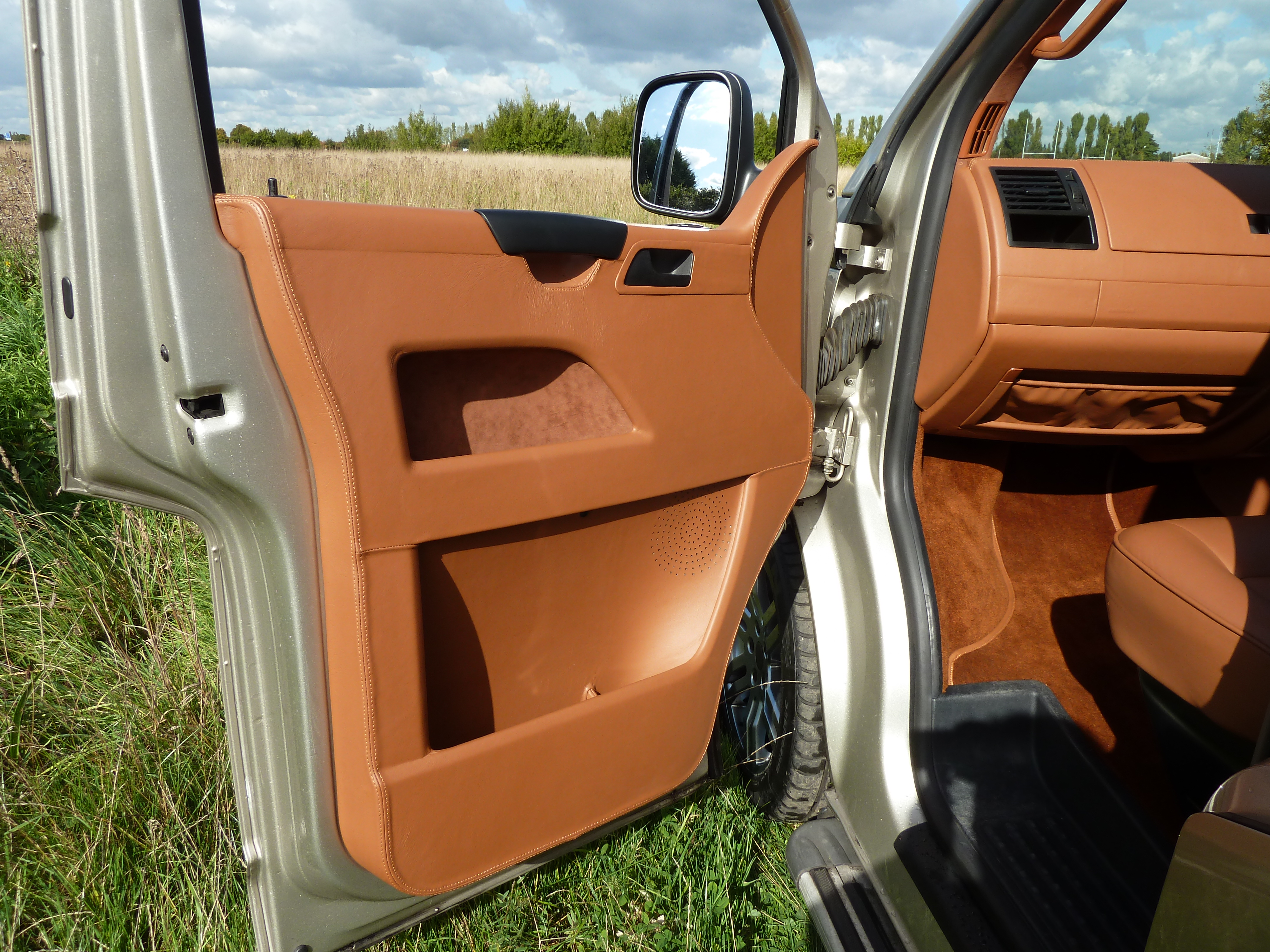 Custom leather door cards and panels — car interior trimming Middlesex